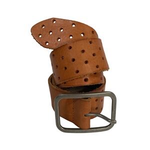 American Eagle Outfitters Leather Belt Hole Brown XS Y2k Western Boho Indie